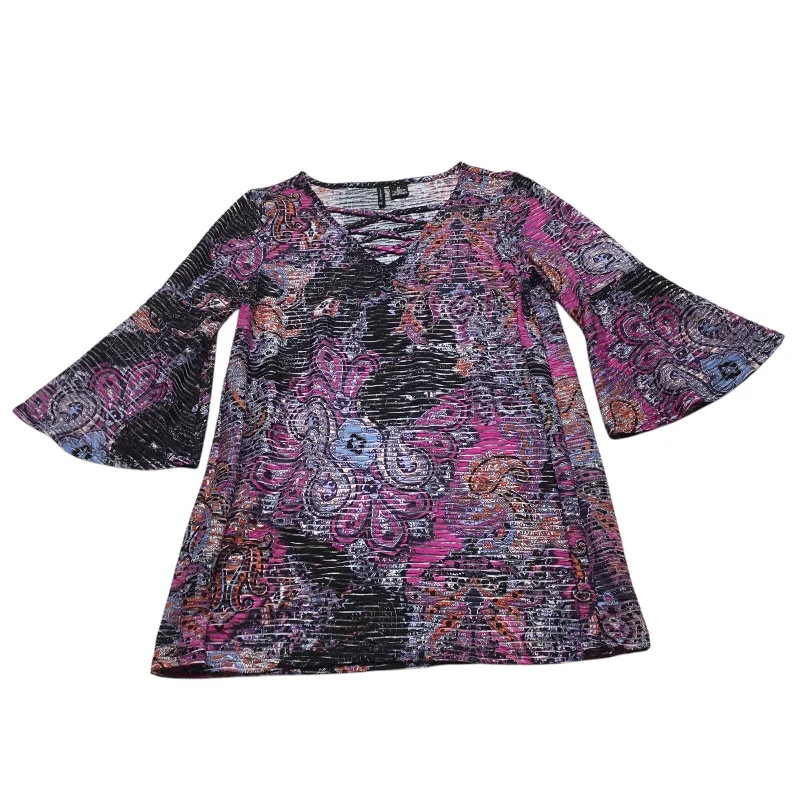 Top 3/4 Sleeve By New Directions In Multi-colored, Size: M