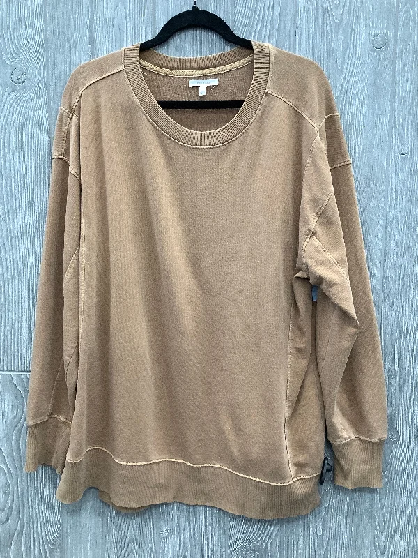 Top Long Sleeve By Maurices In Brown, Size: Xl