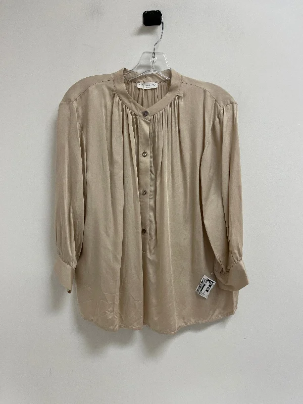 Top Long Sleeve By Cma In Cream, Size: M