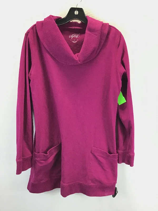 Tunic Long Sleeve By Style And Company Sport In Pink, Size: M