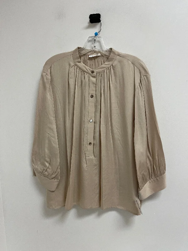 Top Long Sleeve By Cma In Cream, Size: Xl