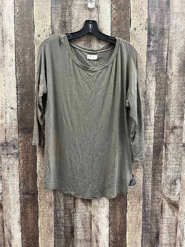 Top 3/4 Sleeve By Maurices In Green, Size: M