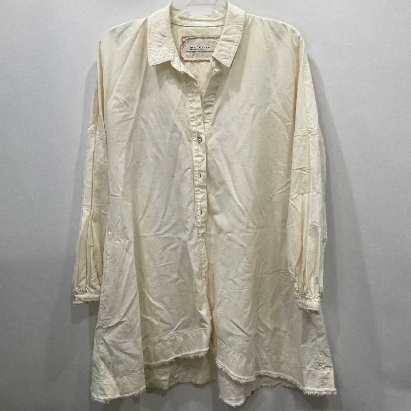 Top Long Sleeve By We The Free In Cream, Size: Xs