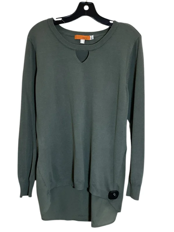 Tunic Long Sleeve By One A In Green, Size: L