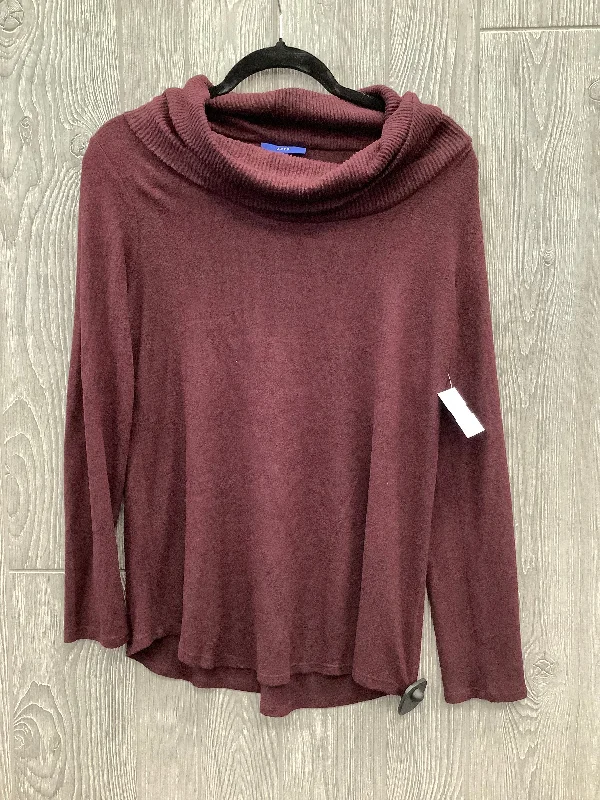 Top Long Sleeve By Apt 9 In Purple, Size: S