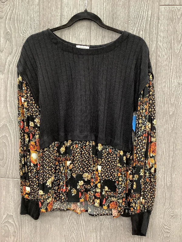 Top Long Sleeve By Maurices In Black, Size: S