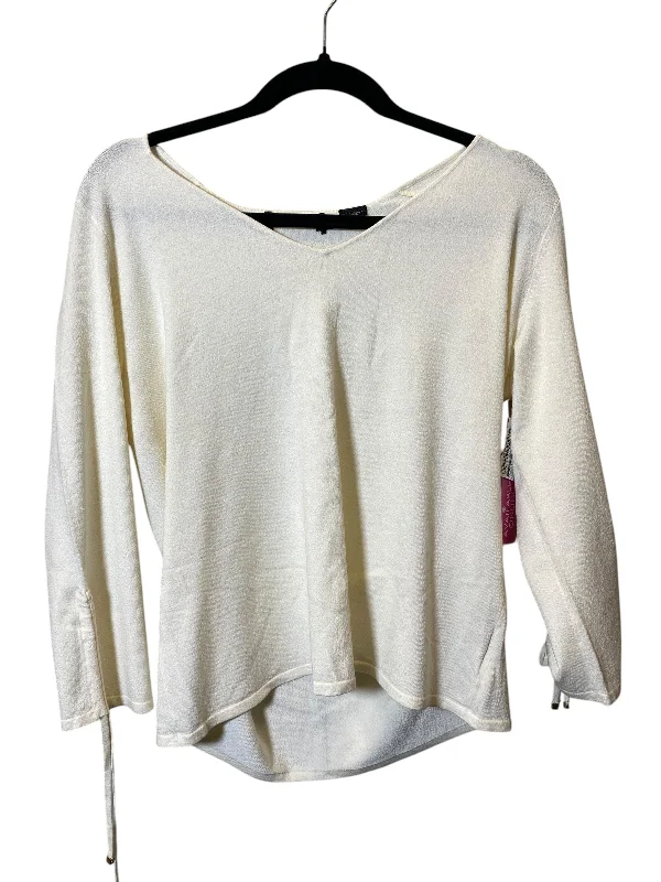 Top 3/4 Sleeve By Clothes Mentor In Cream, Size: Xl