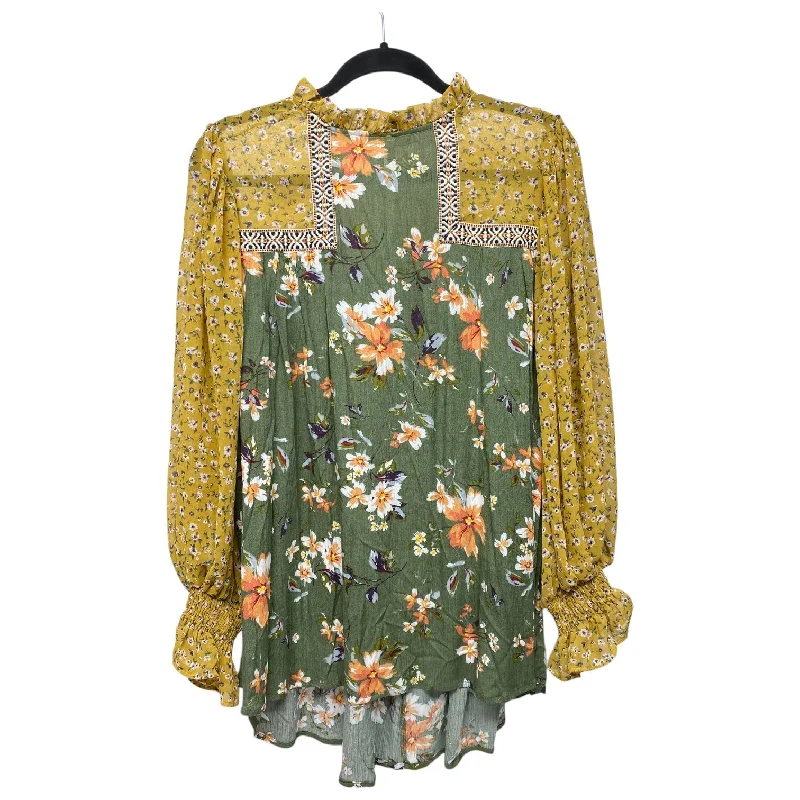 Tunic Long Sleeve By Jodifl In Floral Print, Size: S