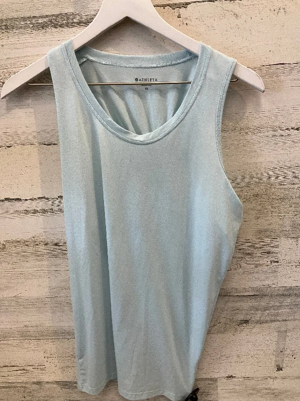 Athletic Top Short Sleeve By Athleta In Blue, Size: Xs