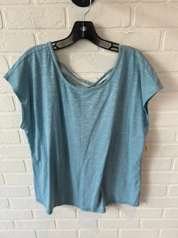 Athletic Top Short Sleeve By Talbots In Blue, Size: Xl