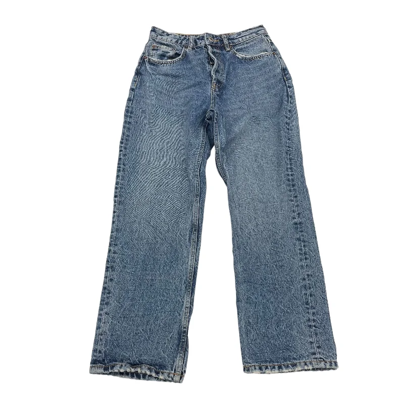 BLUE DENIM JEANS STRAIGHT by ZARA Size:4