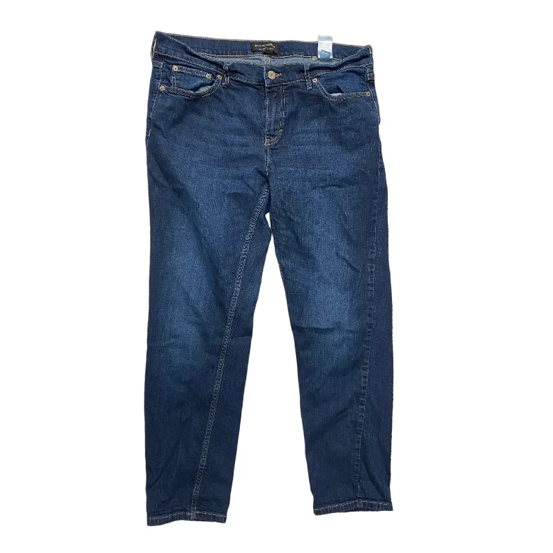 Jeans Straight By Banana Republic In Blue Denim, Size: 10