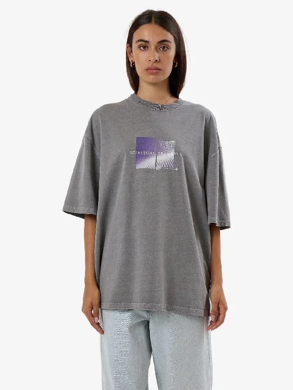 Shifting Sands Oversized Tee - Washed Grey