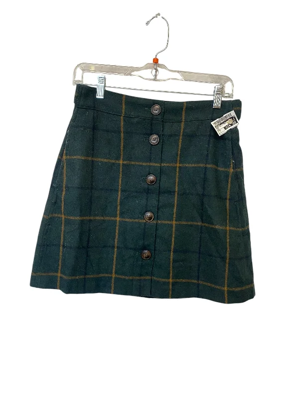 Skirt Mini & Short By Madewell In Green, Size: 2