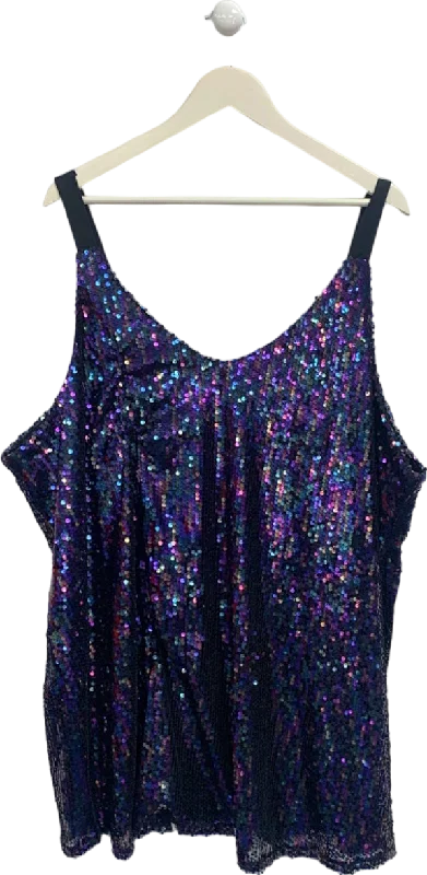 Yours Multicolour Sequin Top UK 26-28