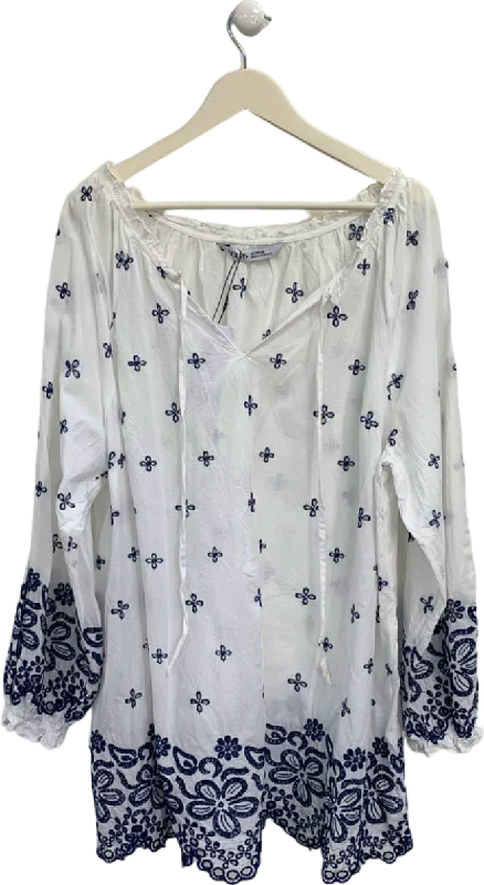 Yours White Embroidered Tunic UK 22-24