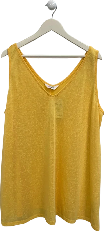 Yours Yellow Sleeveless Top UK 26-28