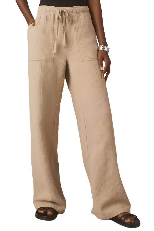 Adelina Beach Pant In Khaki