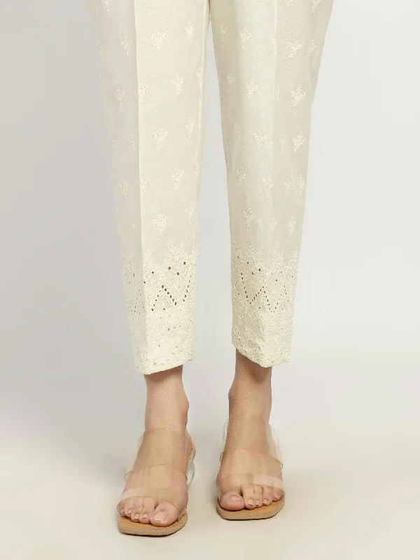 Embroidered Winter Cotton Trousers