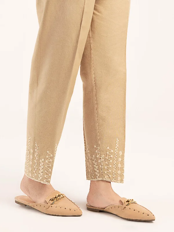 Embroidered Winter Cotton Trouser