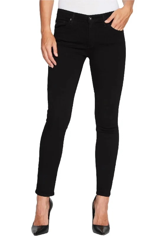 Prima Cigarette Leg Jeans In Super Black