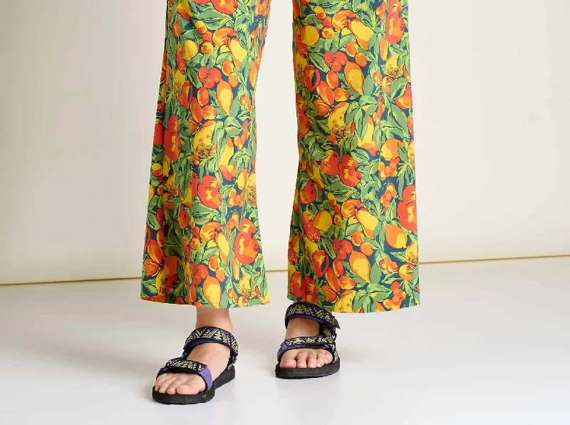 Sunkissed Wide Leg Pant In Midnight Fruit Print