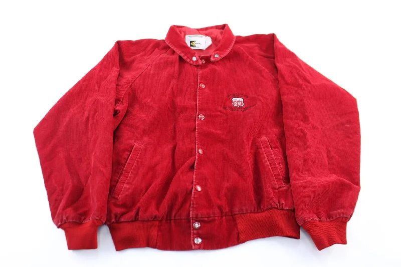 90's Phillip 66 Red Corduroy Jacket