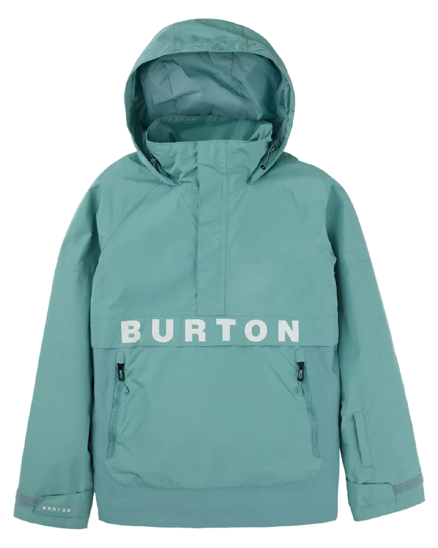 Burton Women's Frostner 2L Anorak Snow Jacket - Rock Lichen/Stout White