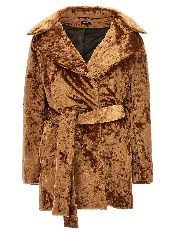 Crushed Velvet Coat