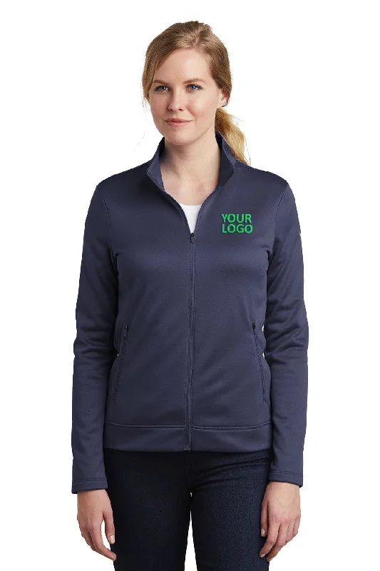 Nike Ladies ThermaFIT Full-Zip Customized Jackets, Midnight Navy