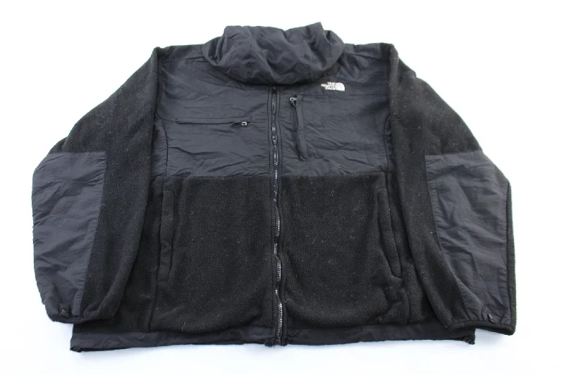 The North Face Embroidered Logo Black Zip Up Jacket