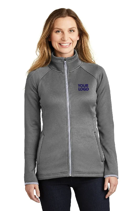 North Face Ladies Canyon Flats Stretch Fleece Jacket TNF Medium Grey Heather