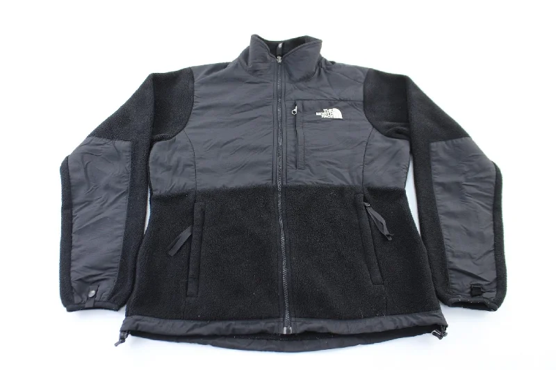 Women's The North Face Embroidered Logo Black Zip Up Jacket