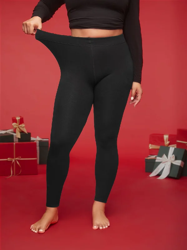 Light Fleece High-Waisted Legging Tights Stocking