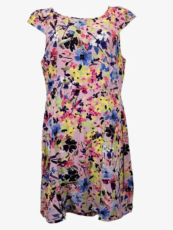 Alannah Hill Marvellous Meadow Silk Midi Dress Size 16