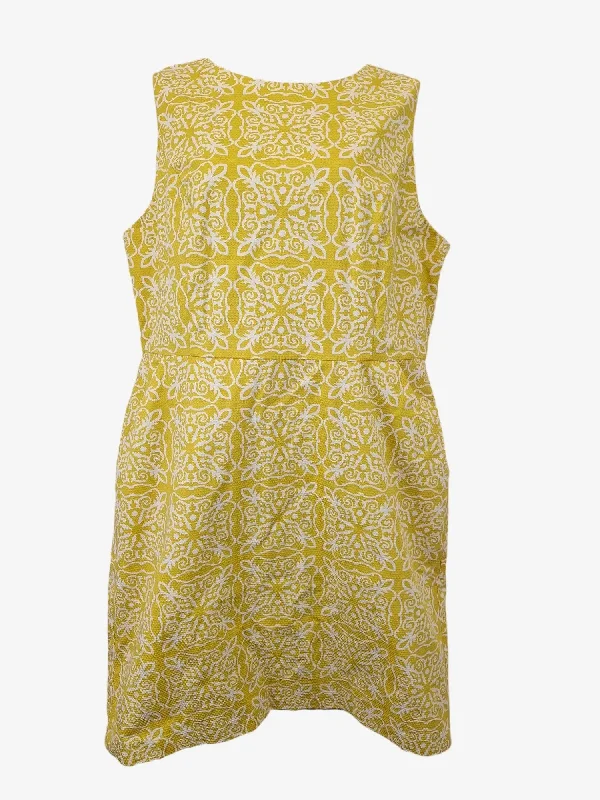 Boden Mimosa Structured Sheath Midi Dress Size 22