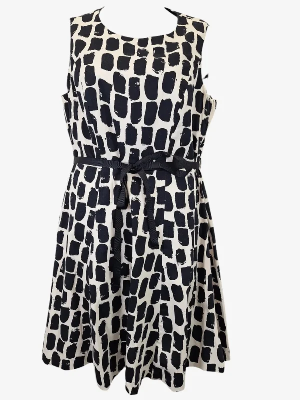 David Jones Tie Waist Cocktail A Line Midi Dress Size 18