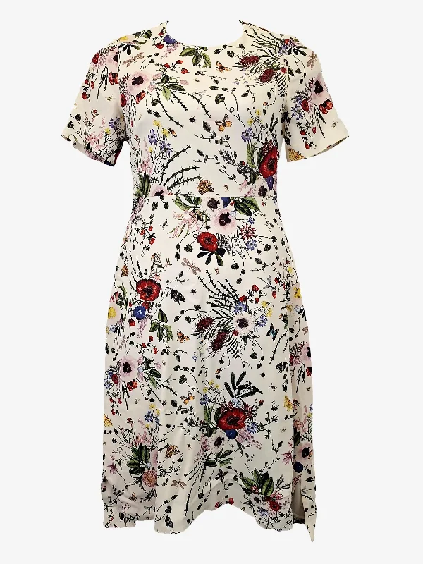 David Lawrence Graceful Bloom Cocktail Midi Dress Size 10