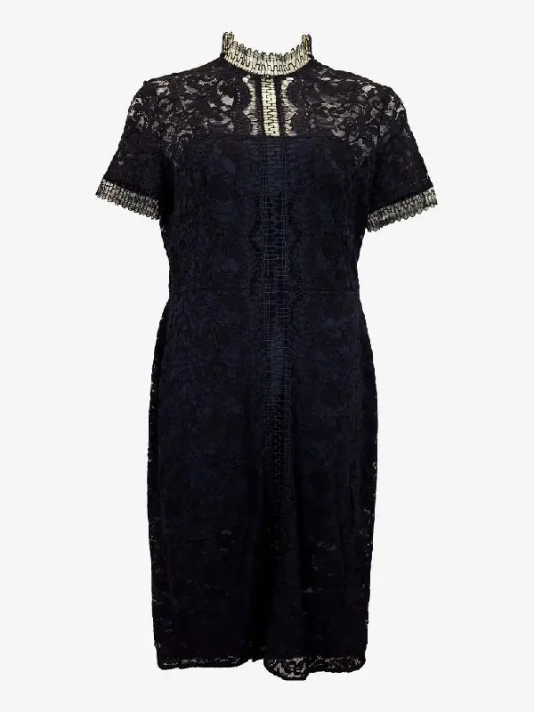 Lover Delightful Lace Evening Midi Dress Size 14