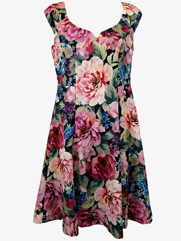 Review Sweetheart Neckline Blossom Midi Dress Size 8