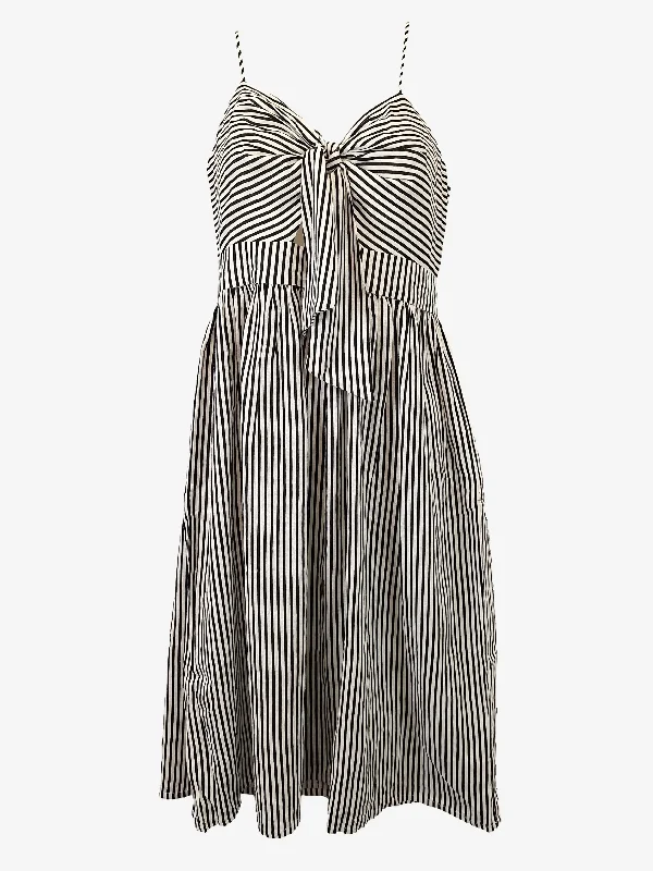 Zara Timeless Summer Linen Midi Dress Size M