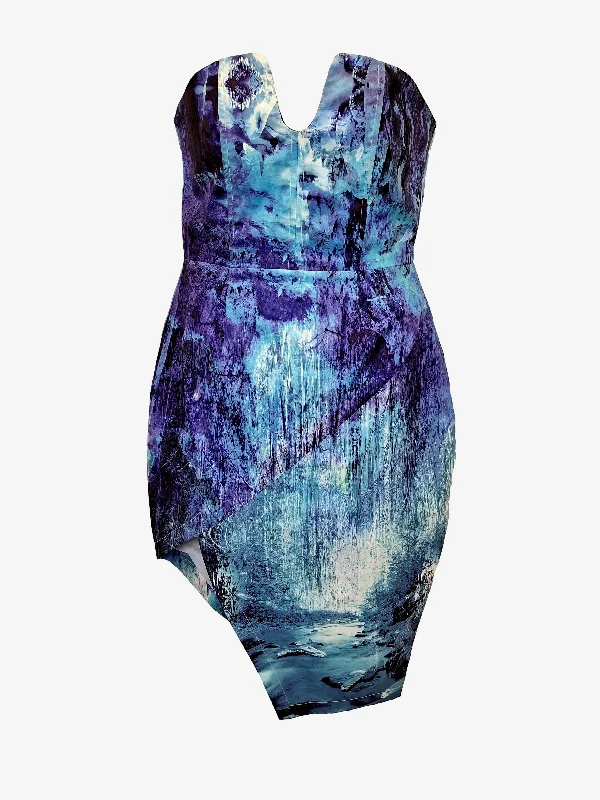 Premonition Strapless Ice Cocktail Mini Dress Size 14