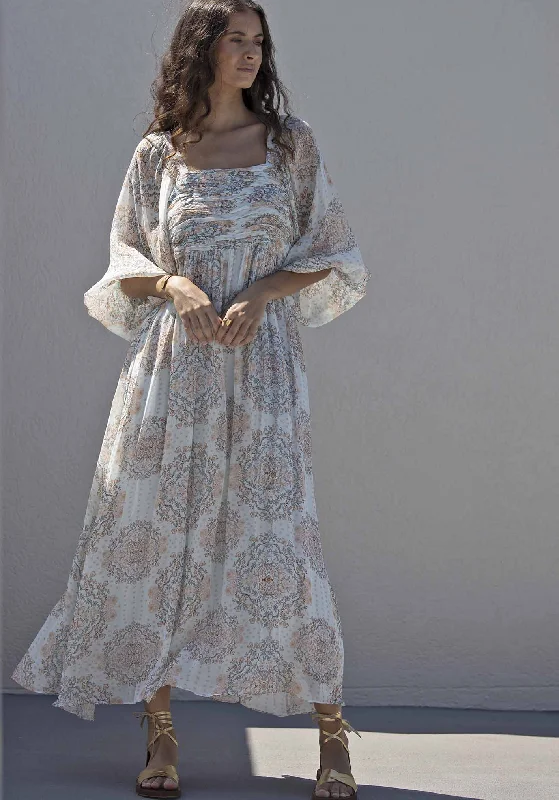 Prodigy Print Sleeve Maxi Dress